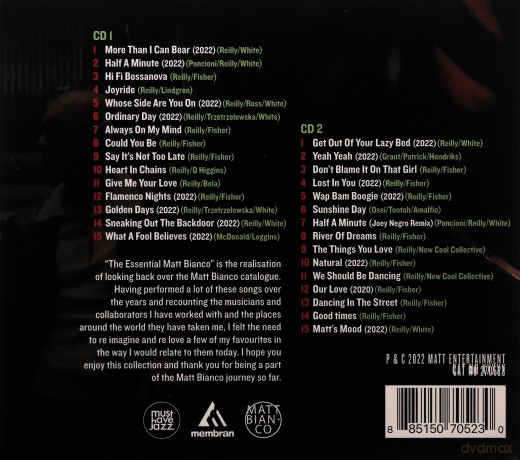 Matt Bianco: The Essential Matt Bianco (digipack) [2CD]