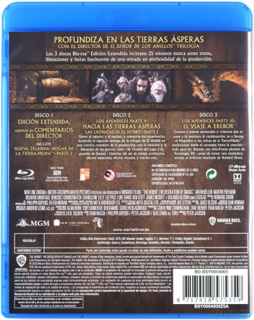 The Hobbit: The Desolation of Smaug (Hobbit: Pustkowie Smauga) [3xBlu-Ray]