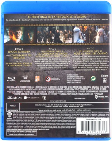 The Hobbit: The Battle of the Five Armies (Hobbit: Bitwa Pięciu Armii) [3xBlu-Ray]