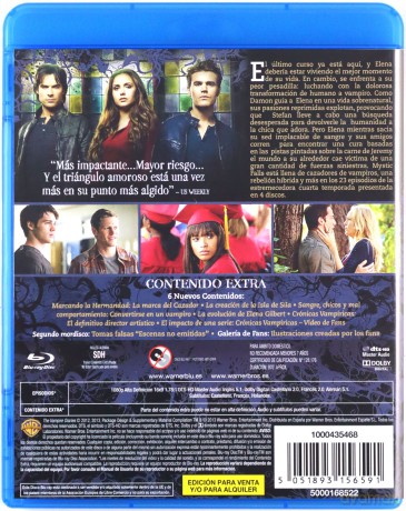The Vampire Diaries Season 4 (Pamiętniki wampirów) [4xBlu-Ray]