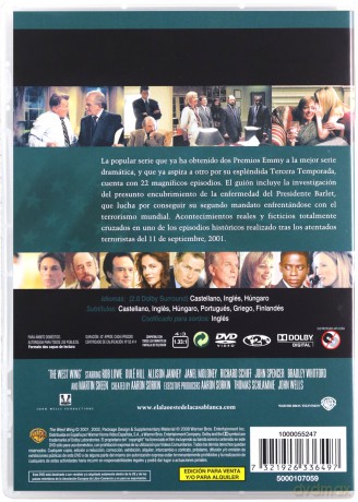 The West Wing Season 3 (Prezydencki poker) [6DVD]