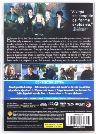 Fringe: Na granicy światów Sezon 5 [4DVD]