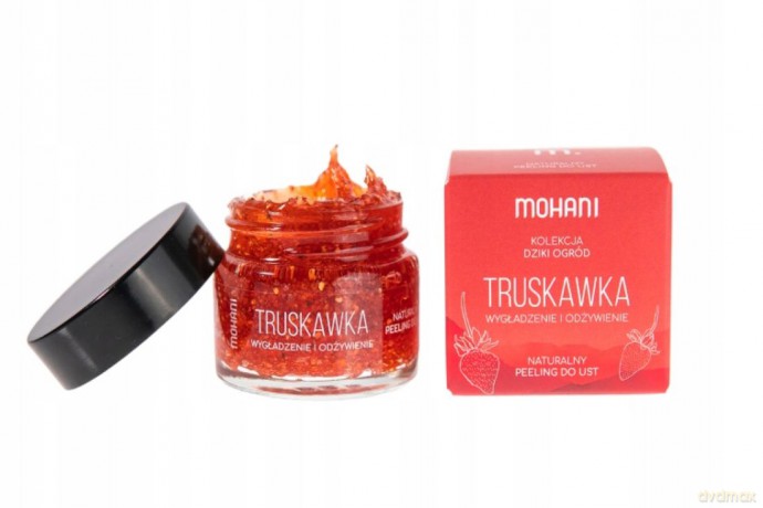 Wygładzająco-odżywczy peeling do ust Mohani - Truskawka