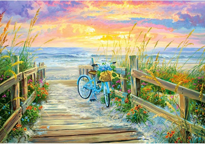 CASTORLAND 1000 el. Poranna przejażdżka [PUZZLE]