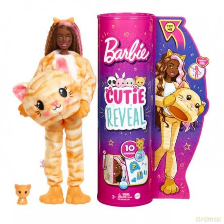 Lalka Barbie z kotkiem Cutie Reveal