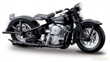 Model metalowy motocykl HD 1948 FL Panhead 1/24 czarny
