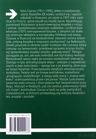 Święci i łzy - Emil Cioran [KSIĄŻKA]