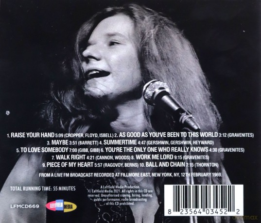 Janis Joplin: Fillmore East 1969 [CD]