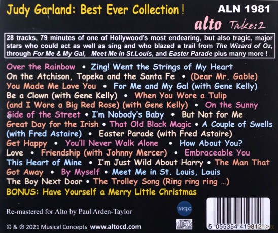 Judy Garland: Judy Garland: Best Collection Ever ! 27 Hits [CD]