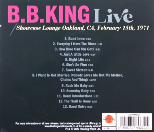 B.B. King: Live [CD]