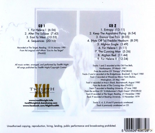 Twelfth Night: Live At The Target [2CD]