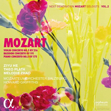 Ziyu He & Theo Plath & Melodie Zhao & Howard Griffiths & Mozarteumorchester Salzburg: Mozart: Violin Concerto No. 3 Kv 216 / Bassoon Concerto Kv 191 & Piano Concerto No. 5 Kv 175 [CD]