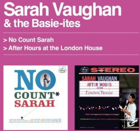 Sarah Vaughan: No Count Sarah + After Hours At The London House [CD]