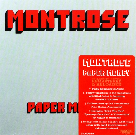 Montrose: Paper Money [CD]