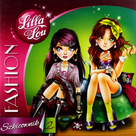 Lilla Lou Fashion Szkicownik Książka Do Kolorowania [KSIĄŻKA]