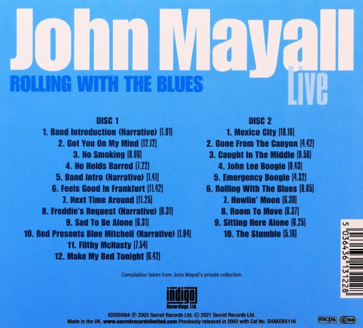 John Mayalls Bluesbreakers: Rolling With The Blues [2CD]