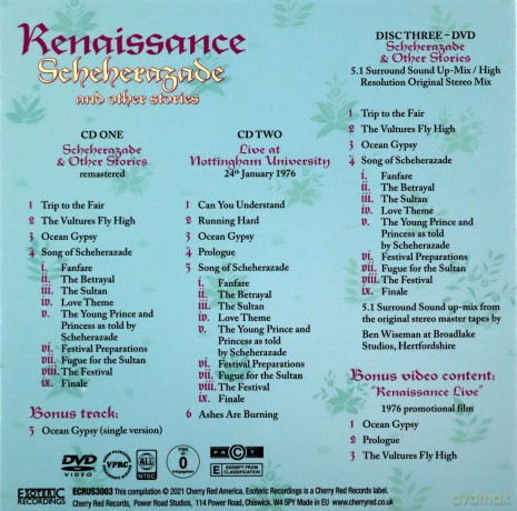 Renaissance: Scheherazade And Other Stories (Remastered & Expanded) (Clamshell) [3CD]