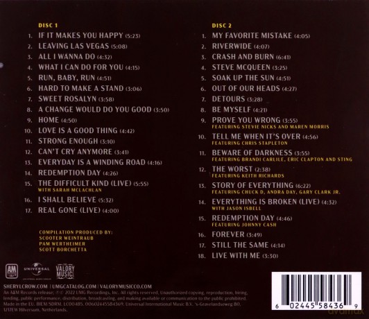 Sheryl Crow: Sheryl: Music From The Feature Documentary [2CD]