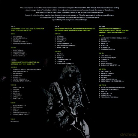 Nirvana: Smells Like Live Spirit (Eco Mix) (Etched 6th Side) (+24-Page Book) [Winyl]