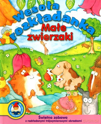 Wesoła Rozkładanka Małe Zwierzaki (twarda) [KSIĄŻKA]