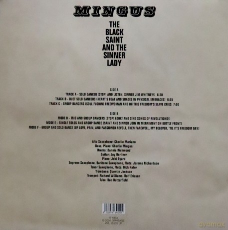 Charles Mingus: The Black Saint And The Sinner (Clear) [Winyl]