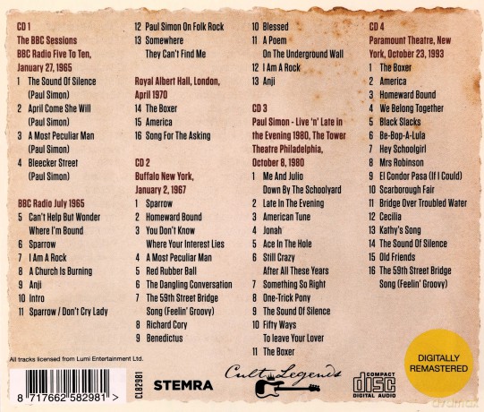 Simon & Garfunkel: The Broadcast Collection 1965-1993 [4CD]