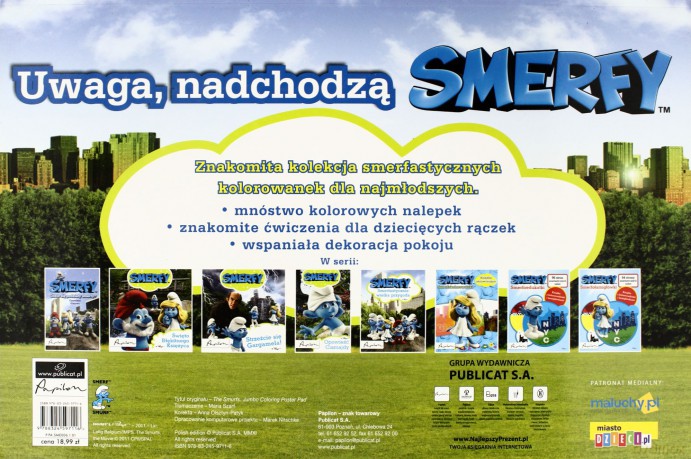 Smerfy Smerfoplakaty Do Kolorowania. Książka Z Nalepkami [KSIĄŻKA]