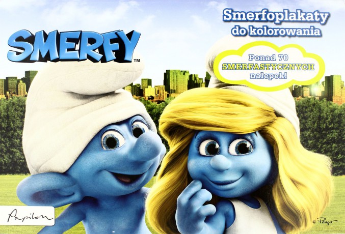 Smerfy Smerfoplakaty Do Kolorowania. Książka Z Nalepkami [KSIĄŻKA]