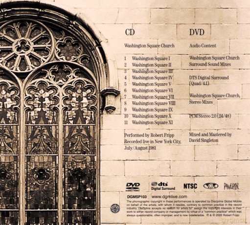 Robert Fripp: Washington Square Church [2CD]