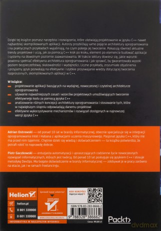 Architektura oprogramowania bez tajemnic Wykorzystaj język C++ do tworzenia wydajnych aplikacji i systemów - Adrian Ostrowski, Piotr Gaczkowski [KSIĄŻKA]