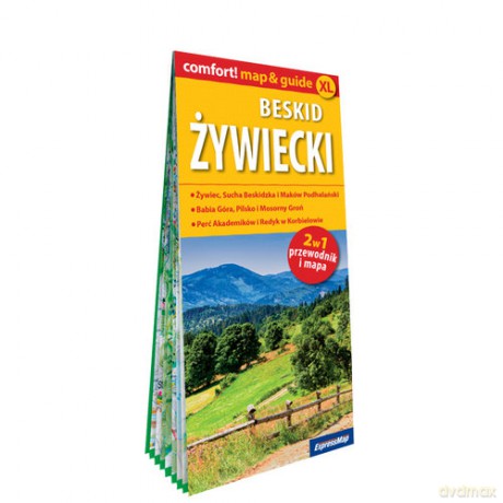 Beskid Żywiecki laminowany map&guide 2w1: przewodnik i mapa