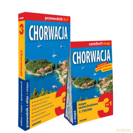 Chorwacja 3w1 przewodnik + atlas + mapa - Ewelina Szeratics [KSIĄŻKA]
