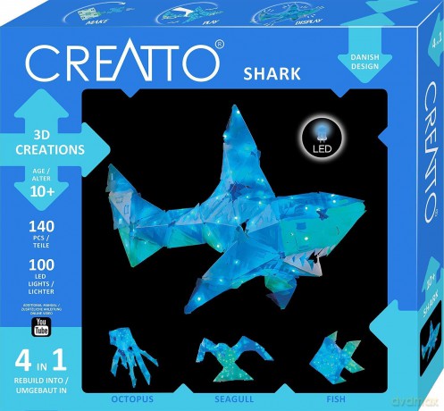 Creatto Świecący rekin i wodni przyjaciele
