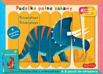 Dinozaury Akademia mądrego dziecka Pudełko pełne zabawy - Zbigniew Dmitroca [KSIĄŻKA]