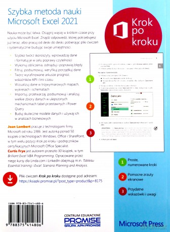 Excel 2021 i Microsoft 365 Krok po kroku - Joan Lambert, Curtis Frye [KSIĄŻKA]