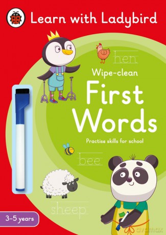 First Words: A Learn with Ladybird Wipe-Clean Activity Book 3-5 years [KSIĄŻKA]