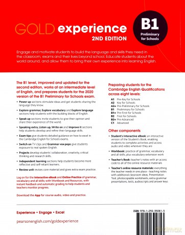 Gold Experience 2nd Edition B1 Podręcznik + Online Practice + eBook - Elaine Boyd, Clare Walsh [KSIĄŻKA]