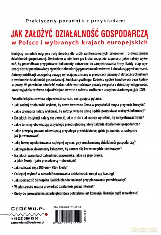 Jak założyć i prowadzić działalność gospodarczą w Polsce i wybranych krajach europejskich - Przemysław Mućko, Aneta Sokół [KSIĄŻKA]