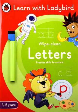 Letters: A Learn with Ladybird Wipe-Clean Activity Book 3-5 years [KSIĄŻKA]