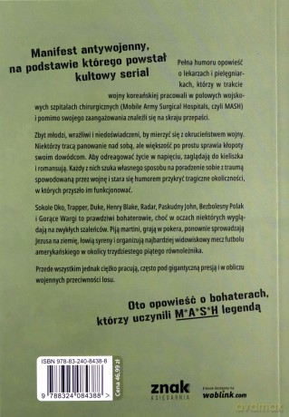 M*A*S*H Ponadczasowa satyra wojenna, na podstawie której powstał kultowy serial - Richard Hooker [KSIĄŻKA]
