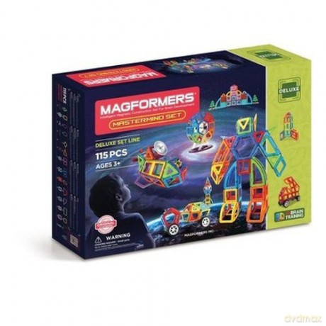 Magformers Mastermind Set Deluxe Klocki magnetyczne 3D 115 el.