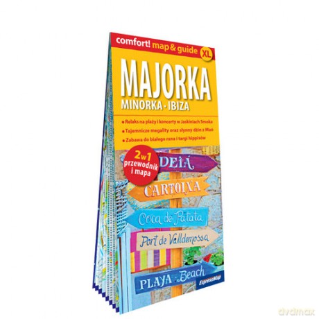 Majorka, Minorka, Ibiza; laminowany map&guide (2w1: przewodnik i mapa) - Anna Marchlik