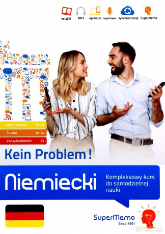 Niemiecki Kein Problem! Kompleksowy kurs do samodzielnej nauki (poziom podstawowy A1-A2, średni B1 - Waldemar Trambacz [KSIĄŻKA]