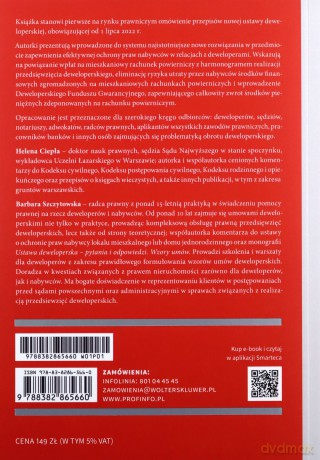 Nowa ustawa deweloperska z deweloperskim funduszem gwarancyjnym w praktyce rynku mieszkaniowego - Helena Ciepła, Barbara Szczytowska [KSIĄŻKA]