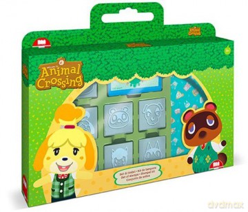 Pieczątki Animal Crossing w walizce