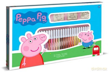 Pieczątki i pisaki Świnka Peppa