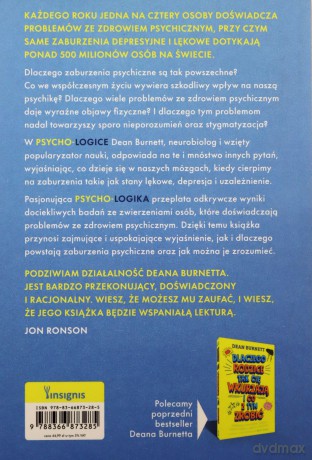 Psycho-logika - Dean Burnett [KSIĄŻKA]