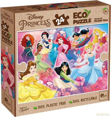Puzzle 24 dwustronne Eko Księżniczki [PUZZLE]