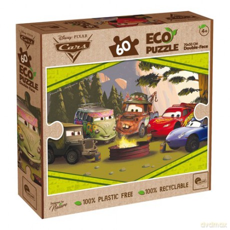Puzzle 60 dwustronne Eko Auta [PUZZLE]