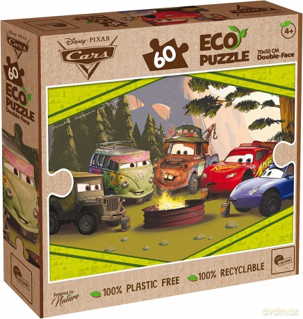 Puzzle 60 dwustronne Eko Auta [PUZZLE]